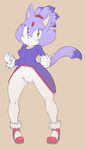  amber_eyes black_nose blaze_the_cat cat clothed clothing feline female fur gloves hair legwear looking_up mammal purple_fur purple_hair sega shoes short_hair solo sonic_(series) sonicboom53 standing tight_clothing tights wide_hips 