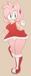  amy_rose black_nose blush boots bracelet clothed clothing dress female gloves green_eyes hair headband hedgehog jewelry looking_at_viewer mammal panties pink_hair sega short_hair smile solo sonic_(series) sonicboom53 standing thick_thighs thighs underwear wide_hips 