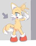  anthro anus backsack balls butt canine cloudz fox looking_back male mammal miles_prower penis sega sonic_(series) 