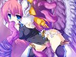  1girl blue_eyes game_cg kai long_hair magical_girl monster oral pink_hair pussy rape sex shimesaba_kohada tentacle torn_clothes vaginal walpurgis 