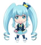  bad_id bad_pixiv_id blouse blue_eyes blue_hair blue_skirt boots chibi crown cure_princess hair_ornament happinesscharge_precure! long_hair magical_girl mini_crown precure sasamaru_chimaki shirayuki_hime skirt smile solo thighhighs twintails vest wrist_cuffs 