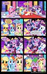  &lt;3 angry applejack_(mlp) blonde_hair blue_eyes blue_fur blue_hair blush bow_tie breaking_the_fourth_wall clothing comic crown dialog dragon dress earth_pony english_text equine eyes_closed fangs feather female flower fluttershy_(mlp) friendship_is_magic fur gem gold green_eyes group hair hat horn horse hug inside male mammal mlp-silver-quill multi-colored_hair my_little_pony night open_mouth orange_fur pegasus pink_fur pink_hair pinkie_pie_(mlp) pony princess_cadance_(mlp) purple_eyes purple_fur purple_hair rainbow_dash_(mlp) rainbow_hair rarity_(mlp) red_eyes royalty shining_armor_(mlp) slit_pupils spike_(mlp) stained_glass stars text twilight_sparkle_(mlp) unicorn uniform white_fur window winged_unicorn wings yellow_fur 