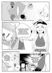  comic drooling english fallen_down female_admiral_(kantai_collection) fusou_(kantai_collection) greyscale hat highres hinagi_(fox_priest) kantai_collection kitakami_(kantai_collection) kongou_(kantai_collection) left-to-right_manga long_hair monochrome multiple_girls nagano_hinata ooi_(kantai_collection) saliva salute school_uniform serafuku shigure_(kantai_collection) 