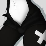  black_skin buldge bulge clothing countershading girly gloves_(marking) markings plain_background pr3ss_st4rt_(coloring) shadow shorts tattoo unknown_artist white_background 