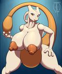  anthro big_breasts big_nipples breasts chubby female freckles_(artiist) freckles_(artist) grasp happy huge_breasts hyper legendary_pok&#233;mon legendary_pok&eacute;mon looking_at_viewer mewtwo nintendo nipples nude open_mouth pok&#233;mon pok&eacute;mon smile solo tongue video_games wide_hips 