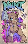  anthro big_breasts billybaphomet breasts cleavage clothed clothing comic cover female mammal mouse nuni polearm rodent solo spear 