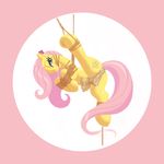  bdsm bondage bound butt chaosrruruus cutie_mark drooling equine eyelashes female feral fluttershy_(mlp) friendship_is_magic fur gag hair half-closed_eyes horse long_hair looking_at_viewer mammal my_little_pony pink_hair pony pussy pussy_juice rope saliva solo suspension teal_eyes teats yellow_fur 