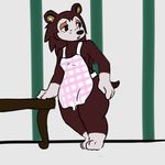  apron female freckles hedgehog mammal nintendo psychoninetales sable_able solo video_games wide_hips 