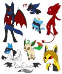  :3 angel back_turned black_eyes black_fur blue_fur breasts brown_eyes brown_hair canine chibi claws clothing cute demon digitigrade eeveelution fangs female from_behind fur group hair hindpaw hybrid invalid_tag leafeon looking_at_viewer lucario male mammal mew nintendo nude open_mouth original_character pawpads paws pink_eyes plain_background pok&#233;mon pok&eacute;mon red_eyes riolu sableye short_hair spikes standing succubus tongue vibrantechoes video_games white_background wings yellow_fur 