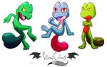  barefoot crossed_arms feral gamefreak nintendo open_mouth plain_background pok&#233;mon pok&eacute;mon reptile scalie shiney_pokemon shiny shiny_pok&#233;mon tongue treecko vibrantechoes video_games white_background 