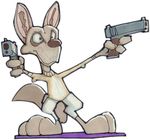  canine concept_art desert_fox fox fur_fighters gun jeff_lewis mammal pistol plain_background ranged_weapon weapon 