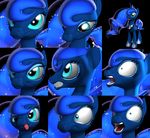  blue_fur blue_hair cutie_mark derp_eyes equine female feral friendship_is_magic fur hair horn horse long_hair mammal my_little_pony open_mouth pony princess_luna_(mlp) smile solo teal_eyes teeth tongue tongue_out winged_unicorn wings 