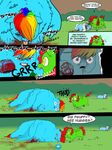  comic female fluffy_pony friendship_is_magic gore hair my_little_pony rainbow_dash_(mlp) red_hair shadysmarty sound_effects translation_request trixie trixie_(mlp) wings 