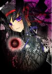  akemi_homura black_hair capelet close-up face hair_ribbon light_smile long_hair looking_at_viewer magic magical_girl mahou_shoujo_madoka_magica purple_eyes purple_ribbon ribbon smile solo teeth upper_body 