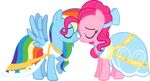 alpha_channel blue_fur clothing cute dress duo earth_pony equine eyes_closed female feral friendship_is_magic fur hair hi_res horse mammal multi-colored_hair my_little_pony pegasus pink_fur pink_hair pinkie_pie_(mlp) plain_background pony rainbow_dash_(mlp) rainbow_hair smile transparent_background wings zacatron94 