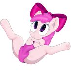  bow cub equine female friendship_is_magic hair hair_bow hi_res hooves horse howl_echoes mammal my_little_pony original_character pink_eyes pink_hair plain_background pony solo transparent_background young 
