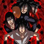  black_hair choo_choo_train cosmo_(465lilia) forehead_protector long_hair male_focus mask multiple_boys naruto naruto_(series) naruto_shippuuden red_eyes sharingan tobi uchiha_itachi uchiha_izuna uchiha_madara uchiha_obito uchiha_sasuke uchiha_shisui 