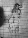  big_butt butt equine female first_sketch freckles horse low_quality mammal presenting presting_hindquarters pussy raveon sketch 