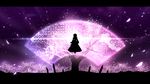  bad_id bad_pixiv_id floating goshoguruma highres letterboxed levitation minust night night_sky perfect_cherry_blossom petals saigyou_ayakashi saigyouji_yuyuko saigyouji_yuyuko's_fan_design shippou_(pattern) silhouette sky solo star_(sky) starry_sky touhou wallpaper 