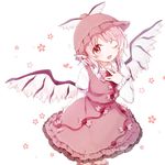  animal_ears bad_id bad_pixiv_id bird_wings dress earrings hand_on_own_chest hat honotai jewelry juliet_sleeves long_sleeves looking_at_viewer mystia_lorelei one_eye_closed open_mouth pink_dress pink_eyes pink_hair puffy_sleeves shirt smile solo touhou wings 