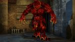  alley anthro biceps claws darkviper199027 demon jewelry male muscles penis precum red_skin shadow solo 