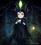  eyeshadow highres horns makeup maleficent md5_mismatch sleeping_beauty solo witch 