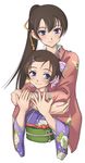  child fe hug isurugi_noe japanese_clothes kimono multiple_girls time_paradox true_tears yuasa_hiromi 