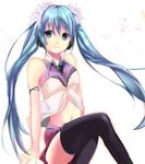  bad_id bad_pixiv_id blue_eyes blue_hair casual crossed_legs error hatsune_miku headphones long_hair midriff navel necktie sitting skirt solo thighhighs twintails ume_(plumblossom) vocaloid zettai_ryouiki 