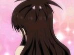  ;p animated animated_gif looking_back lowres one_eye_closed solo to_love-ru tongue tongue_out winking_(animated) yuuki_mikan 