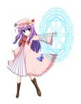  bad_id bad_pixiv_id fujishiro_emyu hat highres long_hair magic_circle patchouli_knowledge purple_eyes purple_hair ribbon solo touhou 