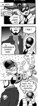  angel_(evangelion) beard clock comic crucifixion david_cardenas facial_hair glasses greyscale helmet ikari_gendou jacket lilith_(evangelion) male_focus monochrome multiple_boys neon_genesis_evangelion parody spanish sunglasses turtleneck 