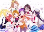  &gt;_&lt; :d ;) ;d ^_^ ayase_eli beret blonde_hair cardigan cheek_poking closed_eyes hand_on_own_cheek happy_birthday harmonia hat head_wreath holding_hands hoshizora_rin hug koizumi_hanayo kousaka_honoka love_live! love_live!_school_idol_project minami_kotori multiple_girls nishikino_maki one_eye_closed open_mouth otonokizaka_school_uniform plaid plaid_skirt poking school_uniform skirt smile sonoda_umi sweater_vest toujou_nozomi yazawa_nico 