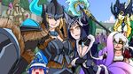  ahri animal_ears armor cat_ears eyepatch genderswap genderswap_(mtf) helmet highres i-pan league_of_legends lulu_(league_of_legends) mermaid minion_(league_of_legends) monster_girl multiple_girls multiple_tails nami_(league_of_legends) personification rengar sejuani self_shot staff tail yordle 