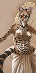  cadmium_tea cadmiumtea feline female mammal ocelot solo topless 