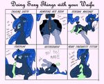  &lt;3 animated anus bedroom_eyes blue_fur blue_hair bow chart cutie_mark dialog disembodied_hand disembodied_penis duo english_text equine eyes_closed female feral friendship_is_magic fur green_penis hair half-closed_eyes horn legwear looking_at_viewer lying male mammal meme moon my_little_pony one_eye_closed open_mouth oral oral_sex penis pillow ponytail presenting princess_luna_(mlp) pussy sex silver1kunai solo_focus stockings teal_eyes text tongue tongue_out winged_unicorn wingjob wings wink 