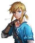  bad_id bad_twitter_id blonde_hair blue_eyes charcoalo gloves link long_hair male_focus pointy_ears ponytail solo the_legend_of_zelda the_legend_of_zelda:_breath_of_the_wild 