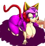  balls big_breasts breasts cat disembodied_penis duo feline fellatio female huge_breasts human male mammal nude oral oral_sex penis polly_esther samurai_pizza_cats sex thecon 