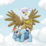 avian blood cloud defloration domination duo egg equine female female_domination forced friendship_is_magic gilda_(mlp) gryphon hi_res horse lesbian mammal my_little_pony open_mouth oviposition pony purple_eyes rainbow_dash_(mlp) smudge_proof teats wings 