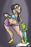  bracelet breasts cleavage clothed clothing female inkling jewelry lips shirt solo splatoon tank_top unknown_artist wide_hips 