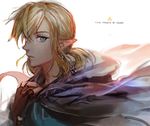  bad_id bad_twitter_id blonde_hair blue_eyes cape charcoalo gloves hood link long_hair male_focus ponytail sketch solo the_legend_of_zelda the_legend_of_zelda:_breath_of_the_wild 
