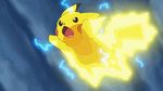  angry animated animated_gif battle cloud clouds electricity energy_ball explosion fighting fur lowres nintendo no_humans open_mouth pikachu pokemon pokemon_(anime) sly solo stadium tail 