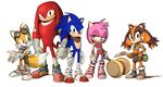  anthro badger bandage blue_eyes boomerang canine concept_art echidna eyewear female fox goggles group hammer hedgehog knuckles_the_echidna male mammal miles_prower mustelid official_art scarf sega sonic_(series) sonic_boom sonic_the_hedgehog sticks_the_jungle_badger 