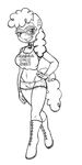  anthro anthrofied boots bracelet breasts clothing collar earth_pony english_text equine eyewear female friendship_is_magic glasses hair hand_on_hip horse jewelry lock looking_at_viewer mammal my_little_pony navel panties piercing pony poprocks pose shoes shorts solo standing text thong twist_(mlp) underwear 