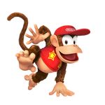  absurdres alpha_channel anthro barefoot brown_eyes diddy_kong donkey_kong_(series) feet hat hi_res highres looking_at_viewer male mammal monkey navel nintendo official_art open_mouth plain_background primate soles solo star super_smash_bros super_smash_bros. toes tongue transparent_background unknown_artist video_games 