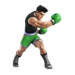  absurdres black_hair blue_eyes boxing_gloves highres little_mac male male_focus official_art punch-out!! shorts super_smash_bros. 