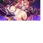  anal areolae blue_eyes breasts broken_rape_victim cum double_penetration empty_eyes fucked_silly game_cg gradient gradient_background lactation large_breasts long_hair open_mouth orange_hair pussy rape sex sword tentacle thighhighs tongue vaginal very_long_hair weapon 