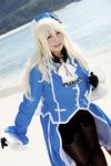  1girl asian atago_(kantai_collection) atago_(kantai_collection)_(cosplay) blonde_hair chouzuki_maryou cosplay gloves kantai_collection military military_uniform personification photo plump solo uniform 