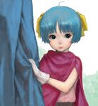  bad_id bad_pixiv_id blue_eyes blue_hair bow child dragon_quest dragon_quest_v flora's_daughter gloves pon short_hair yellow_bow 