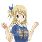  blonde_hair breasts fairy_tail lucy_heartfilia mashima_hiro medium_breasts official_art tattoo 