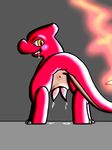  anthro blush buizel06 charmeleon cum drooling fire gay hemipenes lizard looking_at_viewer male multi_cock nintendo penis pok&#233;mon pok&eacute;mon precum presenting_to_viewer reptile saliva scalie solo submissive video_games 